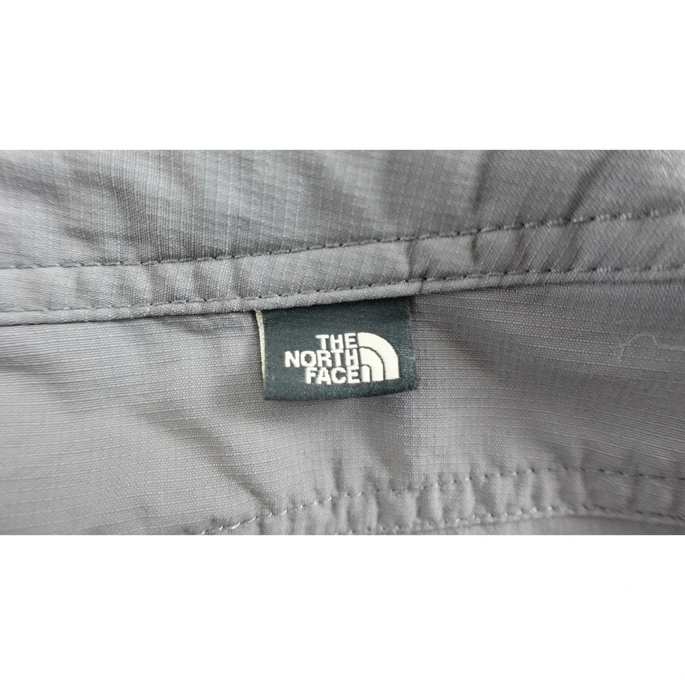 The North Face Mens Gray Convertible Hiking Pants Zip Off Cargo Trousers Size 12